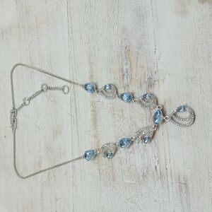 Givenchy Silver-tone Crystal Necklace